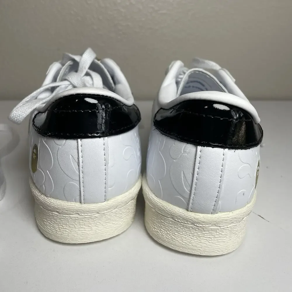 Bape X adidas Sz 6 Superstar Vintage Sneakers Classic Retro Originals Shoes Men